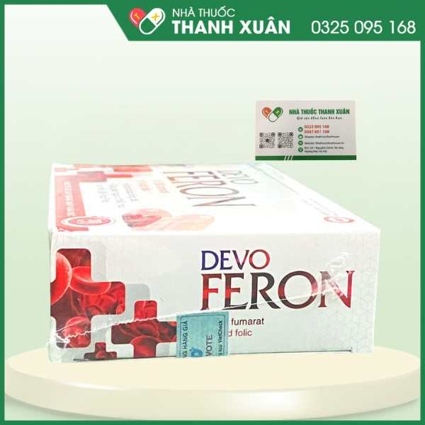 Devo FERON - Bổ sung sắt, acid folic cho cơ thể